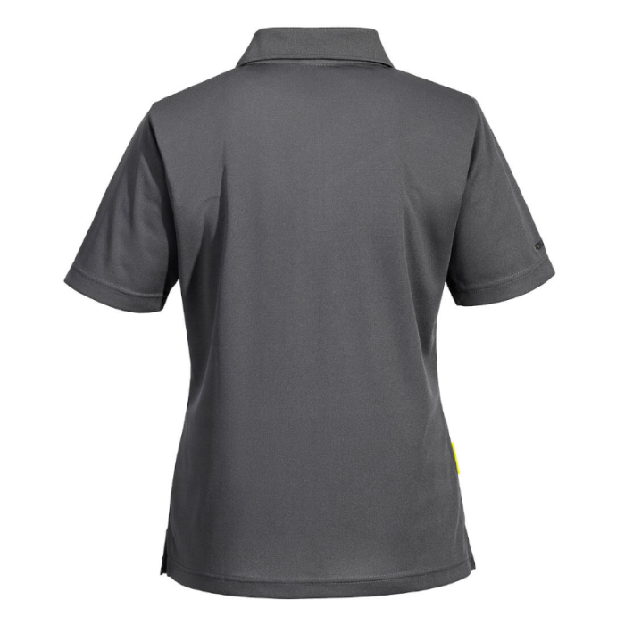 DAMSKA KOSZULKA POLO OSTRZEGAWCZA DX409, PORTWEST DX4, SZARA, FIT