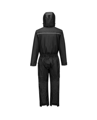 KOMBINEZON ROBOCZY OCIEPLANY PW359, PORTWEST PW3 WINTER COVERALL, CZARNY, Z KAPTUREM
