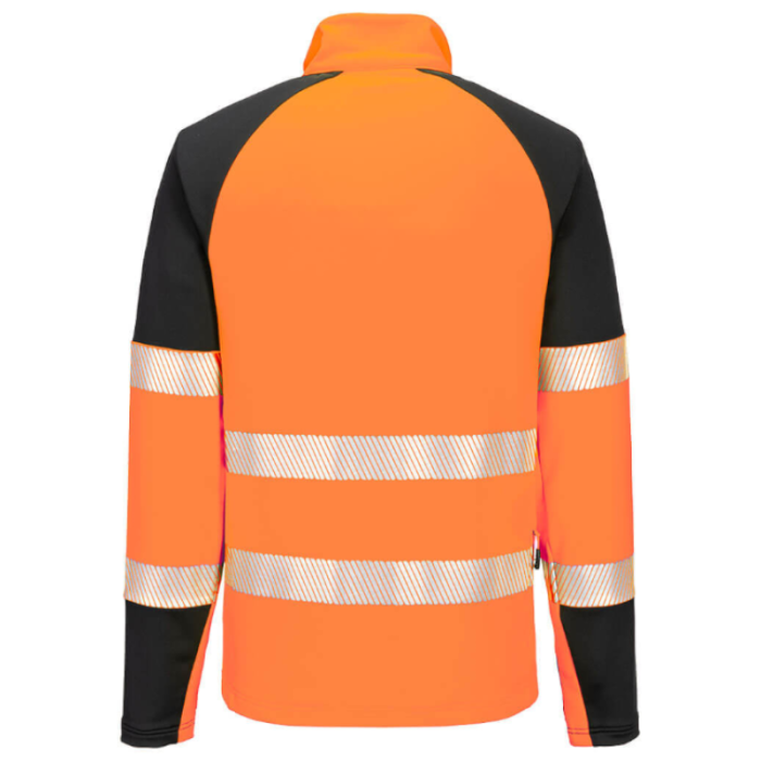 BLUZA OSTRZEGAWCZA T172, PORTWEST PW3, Z ZAMKIEM, POMARAŃCZOWA