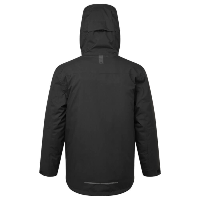 KURTKA ZIMOWA PARKA EV461, PORTWEST EV4 CZARNA REGULAR, REGULOWANY KAPTUR