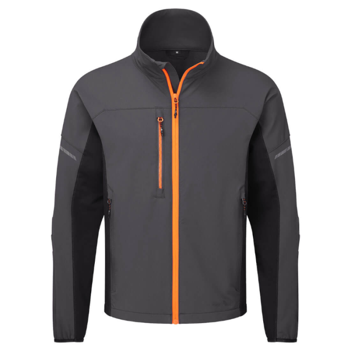 BLUZA ROBOCZA EV475, PORTWEST EV4 TALL, SZARA, STRETCH, ODBLASK