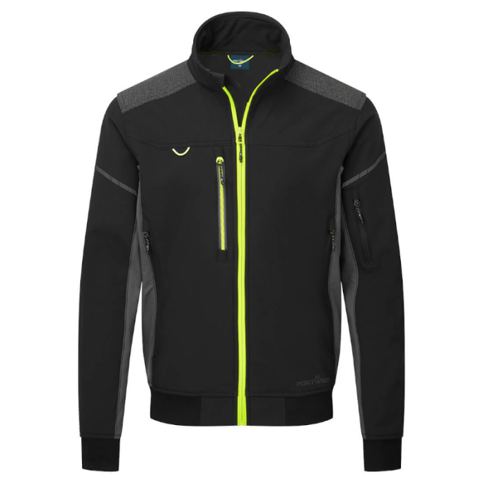KURTKA SOFTSHELL EV464, BOMBER (3L), PORTWEST EV4, TALL CZARNA