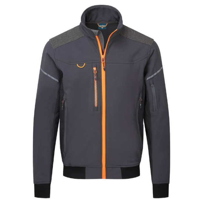 KURTKA SOFTSHELL EV464, BOMBER (3L), PORTWEST EV4, TALL SZARA