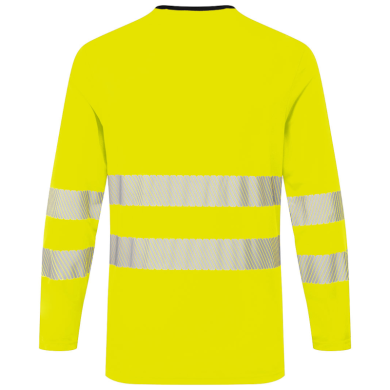 T-SHIRT OSTRZEGAWCZY DX416, PORTWEST DX4, DŁUGI RĘKAW, ŻÓŁTO CZARNY