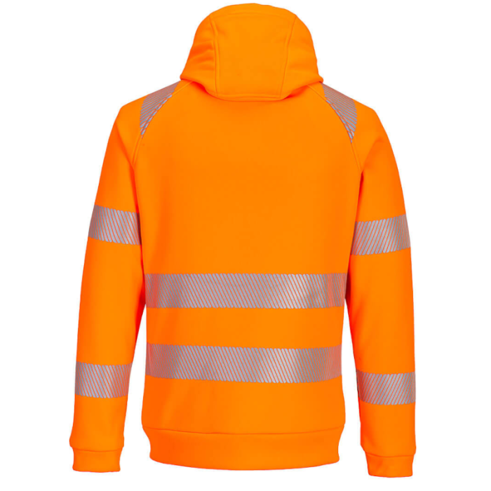 BLUZA OSTRZEGAWCZA DX484, PORTWEST DX4, Z KAPTUREM, POMARAŃCZOWO CZARNA