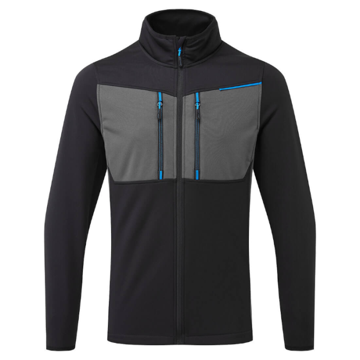 POLAR T756, PORTWEST FULL ZIP TECH, CZARNY