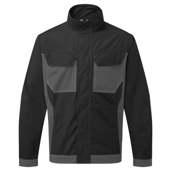 BLUZA ROBOCZA T745, PORTWEST, POLIBAWEŁNA, CZARNA