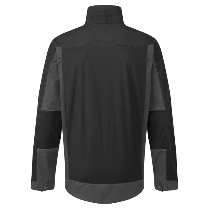 BLUZA ROBOCZA T745, PORTWEST, POLIBAWEŁNA, CZARNA