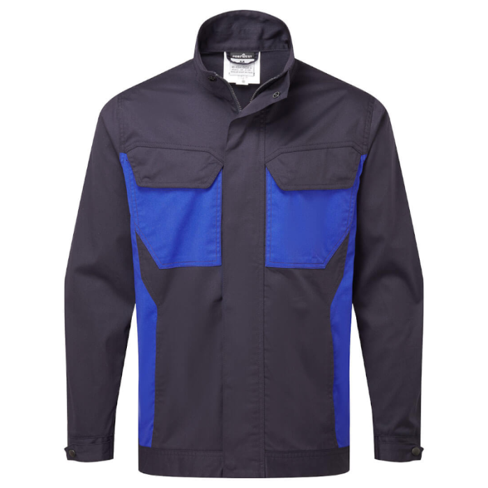 BLUZA ROBOCZA T745, PORTWEST, POLIBAWEŁNA, CIEMNY GRANAT