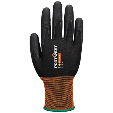 RĘKAWICZKI ROBOCZE A377 GP GRIP, PORTWEST, POWLEKANE NITRYLEM, CZARNE