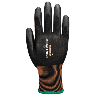 RĘKAWICZKI ROBOCZE A372 GP GRIP 18, PORTWEST, POWLEKANE POLIURETANEM, CZARNE