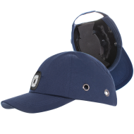CZAPKA OCHRONNA, KASK PROCERA BUMPCAP Z LATARKĄ LED, GRANATOWA