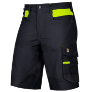 KRÓTKIE SPODENKI ROBOCZE PROCERA BARI, RIP-STOP, SPANDEX, CZARNE