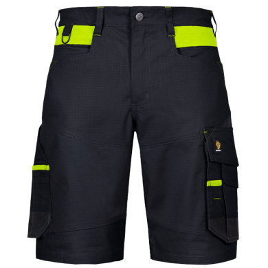 KRÓTKIE SPODENKI ROBOCZE PROCERA BARI, RIP-STOP, SPANDEX, CZARNE