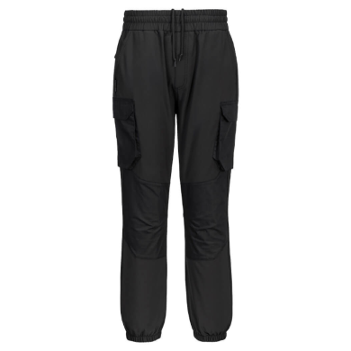 SPODNIE ROBOCZE DRESOWE KX304 JOGGER, PORTWEST, CZARNE, SZNUROWANE