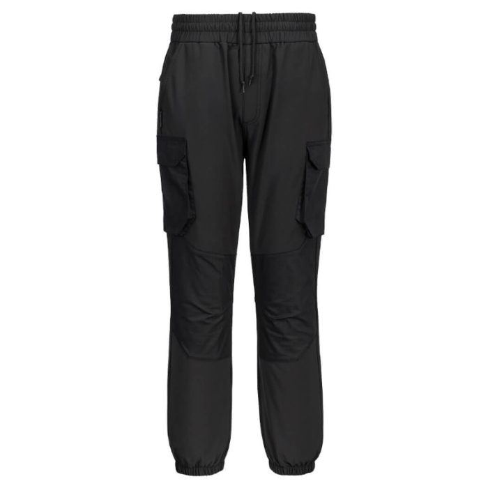 SPODNIE ROBOCZE DRESOWE KX304 JOGGER, PORTWEST, CZARNE, SZNUROWANE