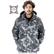 MĘSKA KURTKA OCHRONNA SOFTSHELL Z FUTERKIEM WIATROODPORNA REGULAR ZAMEK KIESZENIE