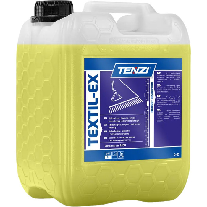 TEXTIL-EX – KONCENTROWANY PREPARAT DO PRANIA DYWANÓW I WYKŁADZIN – 5 L