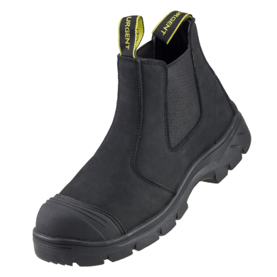 BUTY ROBOCZE TRZEWIKI URGENT 130 S1, SKÓRZANE, KOMPOZYTOWY PODNOSEK, CZARNE