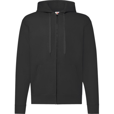 MĘSKA BLUZA Z KAPTUREM I ZAMKIEM CLASSIC 80% BAWEŁNA 280 G/M2