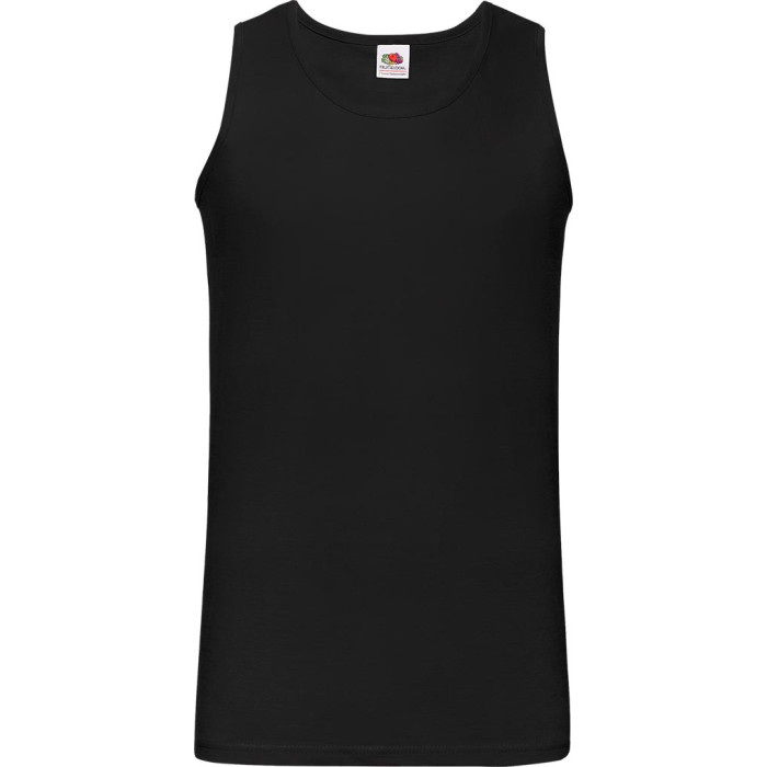 MĘSKA KOSZULKA ATHLETIC VEST BEZ RĘKAWÓW 100% BAWEŁNA 160–165 G/M2, SPORTOWA, BEZSZWOWA