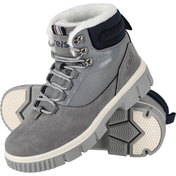 BUTY LIVIGNO DAMSKIE OCIEPLANE TRZEWIKI SZNUROWANE Z PODESZWĄ TPR