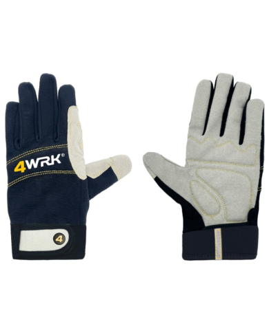 RĘKAWICE MECHANICZNE 4WRK OYU, SKÓRA AMARA, WZMOCNIENIE, RZEP