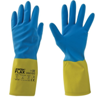 RĘKAWICE ROBOCZE 4WRK FLAX BL-Y, NEOPRENOWE, DŁUGIE, ODPORNE NA CHEMIKALIA