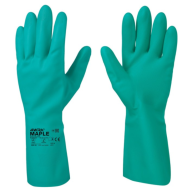 RĘKAWICE ROBOCZE 4WRK MAPLE GREEN, NITRYLOWE, DIAMENTOWA STRUKTURA, ZIELONE