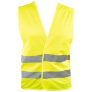 KAMIZELKA ODBLASKOWA 4WRK LUNA LB01, CZERWONA, 100% POLIESTER, LEKKA