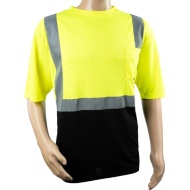 T-SHIRT ODBLASKOWY 4WRK METIS LBTS09, HV ŻÓŁTO CZARNY