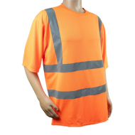 T-SHIRT ODBLASKOWY 4WRK CALLISTO HV POMARAŃCZOWY, POLIESTER, PASY ODBLASKOWE