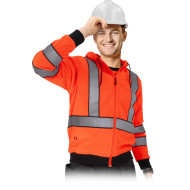 BLUZA ODBLASKOWA 4WRK PROTEUS LBTS16 HV YELLOW, ODDYCHAJĄCA, ŻÓŁTA