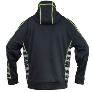 BLUZA ROBOCZA URGENT URG-922, ZAPINANA, Z KAPTUREM, CZARNO-SZARA