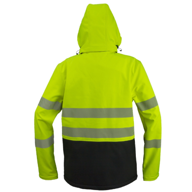 KURTKA ROBOCZA URGENT 982, ODBLASKOWA, SOFTSHELL, ŻÓŁTO-CZARNA