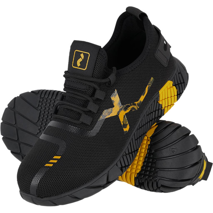 BUTY BEZPIECZNE GALAXY MĘSKIE S1 PL Z KEVLAROWĄ WKŁADKĄ I STALOWYM PODNOSKIEM