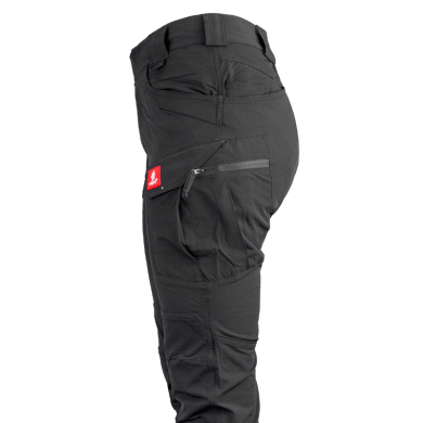 SPODNIE ROBOCZE URGENT 725, DO PASA, OUTDOOR, ELASTYCZNE, 190G, CZARNE