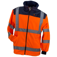 BLUZA ROBOCZA OSTRZEGAWCZA URGENT HSV, ODBLASKOWA, Z POLARU 300 G, POMARAŃCZOWA