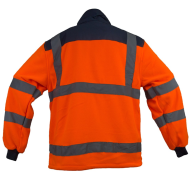 BLUZA ROBOCZA OSTRZEGAWCZA URGENT HSV, ODBLASKOWA, Z POLARU 300 G, POMARAŃCZOWA