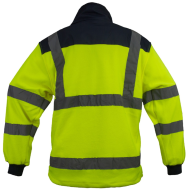 BLUZA ROBOCZA ODBLASKOWA URGENT HSV, OSTRZEGAWCZA, Z POLARU 300 G, ŻÓŁTA