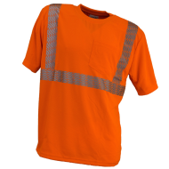 KOSZULKA T-SHIRT OSTRZEGAWCZA URGENT 960, ODBLASKOWA, POMARAŃCZOWA