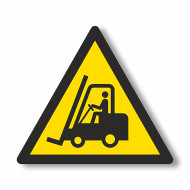 ZNAK PODŁOGOWY OSTRZEŻENIE PRZED WISZĄCYMI PRZEDMIOTAMI PVC 300x300x300 MM TRÓJKĄT ŻÓŁTY BHP STREFA ZAGROŻENIA