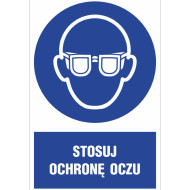 ZNAK BHP STOSUJ OCHRONĘ SŁUCHU FOLIA SAMOPRZYLEPNA PCV 200X300 MM ZGODNY Z NORMĄ
