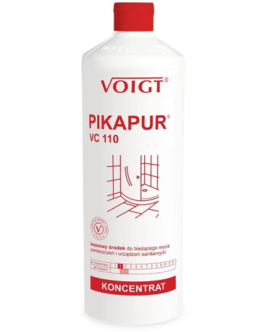 KWASOWY ŚRODEK CZYSZCZĄCY, PIKAPUR VC 110, 1L, KAMIEŃ, MYDŁO, RDZA, SANITARIATY, PROFESJONALNY
