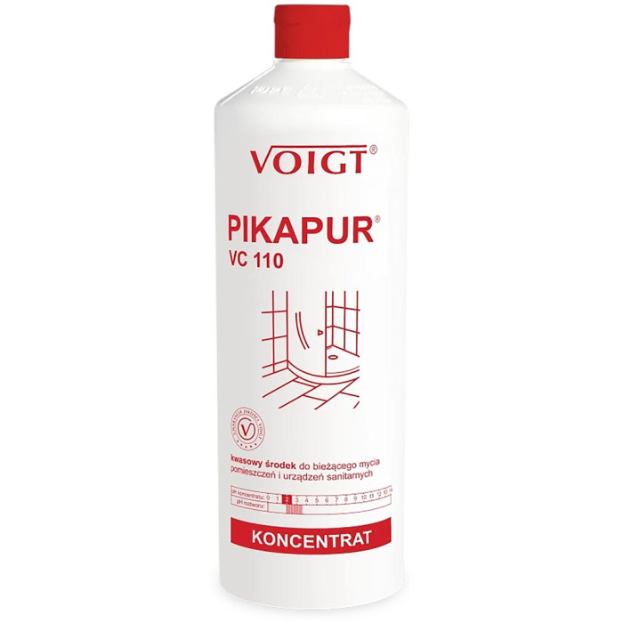KWASOWY ŚRODEK CZYSZCZĄCY, PIKAPUR VC 110, 1L, KAMIEŃ, MYDŁO, RDZA, SANITARIATY, PROFESJONALNY
