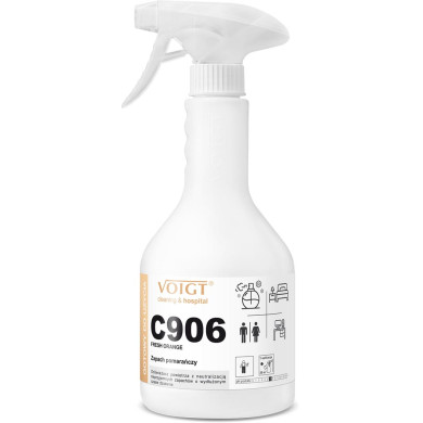 C906 FRESH ORANGE ODŚWIEŻACZ POWIETRZA 600 ML, SKONCENTROWANY, DŁUGOTRWAŁY EFEKT, NEUTRALIZACJA ZAPACHÓW