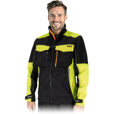 BLUZA OCHRONNA MĘSKA POLIESTER BAWEŁNA ZAMEK KIESZENIE ODBLASKI REGULAR
