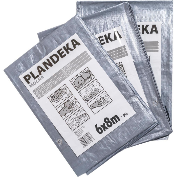 PLANDEKA OCHRONNA POLIETYLEN 110G MOCNA WODOODPORNA MROZOODPORNA DO OGRODU I BUDOWNICTWA