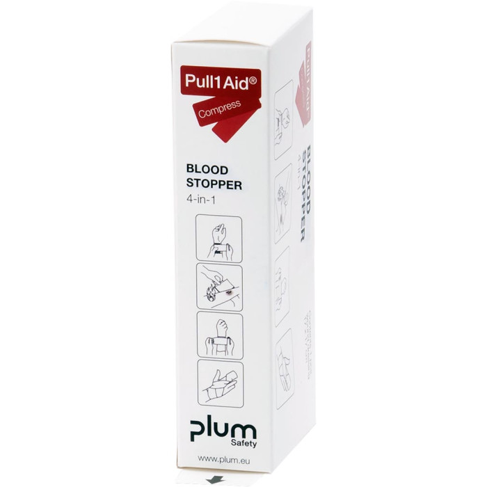 STERYLNY KOMPRES PULL1AID COMPRESS, OPATRUNEK UCISKOWY, 17X17 CM, DO RAN I OPARZEŃ, STACJA PULL1AID