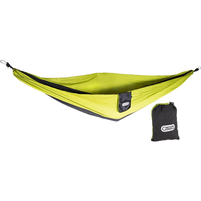 HAMAK TACTICAL GUARD NYLON 210T 270X140 CM LEKKI WYTRZYMAŁY DO BIWAKU KEMPINGU WĘDRÓWKI